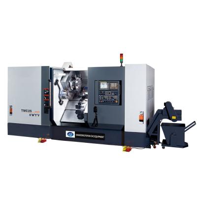 China Home Use Bed Slope CNC Center 4 Axis Slope Type Turning and Milling Lathe TMC 25 for sale