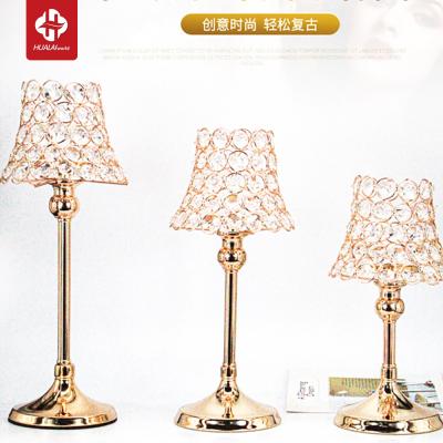 China Retro Modern Umbrella Candlestick Candlestick Ornaments Nordic Romantic Table Candle Lamp Candlelight Dinner Props for sale