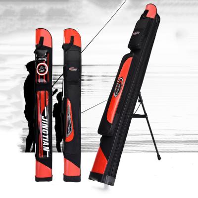 China Factory Custom Double Rod Storage Oxford Rod 120 125cm Waterproof Fishing Tackle Bag Large With Portable Tripod for sale