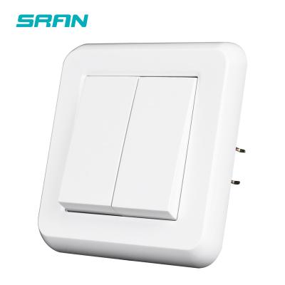 China With 1.4mm Iron Plate / With Mounting Panel White 2gang 2way Sran F110-21 PC Standard Lamp Switch 16a Interrupt for sale