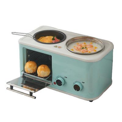 China Multifunctional Mini Bread Toaster Baking Ovens Sandwich Makers Fry Pan Electric 3 in 1 Breakfast Makers for Household for sale