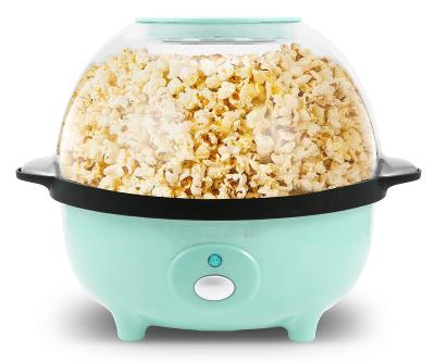 China Large Operation 800w 3L Easy Operation Electric Popcorn Machine Household Hot Oil Automatic Stirring Popcorn Makers With Measuring Cover for sale