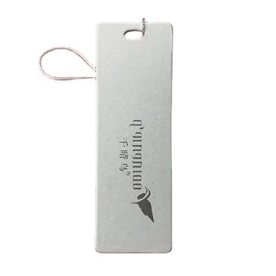 China Hot Sale Cheap Custom Printing Recyled Logo Paper Clothing Garment Hang Tag With String And Grommet for sale