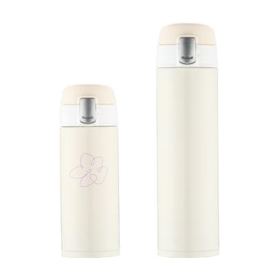 China Vacuum Flask Stainless Steel Wall One Touch Bottle One Touch Stocked Double Bottle For Girls Cold Drinks Tumbler for sale