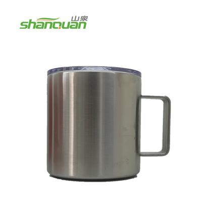 China Sustainable Double Wall Stainless Steel Vacuum Cup With S/S Handle 400ml for sale