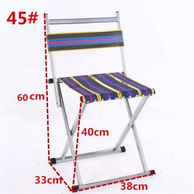 China Cheapest Rainbow Color Easy Folding Camping Chair Backpack Beach Chair Fishing Armless Outdoor Ultralight Chair for sale