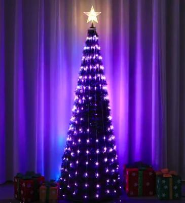 China High Quality Christmast Ornament 2021Buy 1.8 Meters 304 Led RGB Color Changing Lights Artificial Christmas Tree With Remote Control for sale