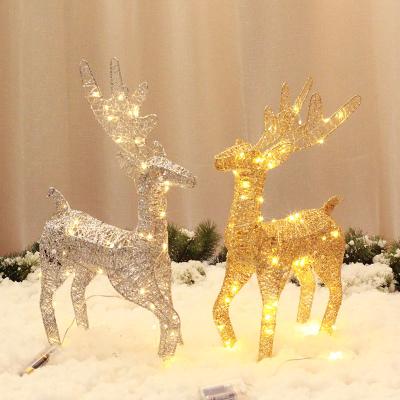 China Wholesale Outdoor Chirstmas Decor Christmas Decoration Christmas Deer With Light Christmas Ornament for sale