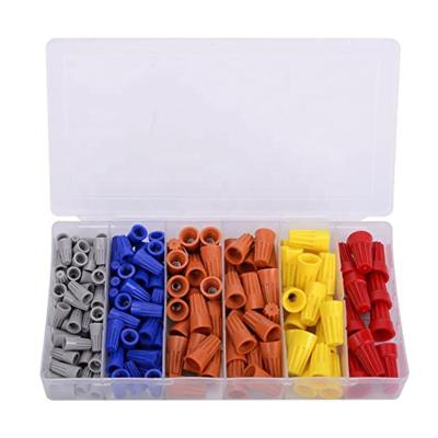 China 158pcs Nylon Wiring Cap Spring Wire Connector Set / Assortment / Box for sale