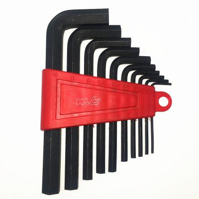 China Multi Functional 10PC Customized End Black Finish Square Hex Wrench for sale