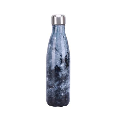 China Galaxy 500ml Design Viable Gray Cola Bottle Reusable Stainless Steel Drinking Bottle Vacuum Insulated for sale