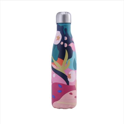 China Wholesale Viable Stainless Steel Water Bottle 500ml Youth Fashion Style Double Insulated Water Bottle Wall As Best Gift for sale