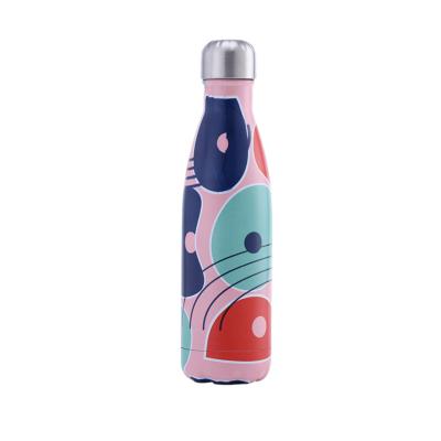 China Hot Sale 500ml Viable Popular Wholesale New Year Water Bottle Fancy Design Stainless Steel Double Wall Insulated Gift for sale