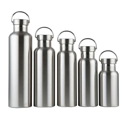 China Outdoor Activities 500/600/750/1000ml Double Wall SS304 Vacuum Flasks PORTABLE Water Bottle With Variety Of Lids Made By Stainless Steel for sale