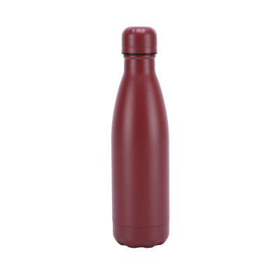 China 500ml Brown Powder Coating Cola Water Bottle Thermos Stainless Steel Sustainable Cola Shaped Water Bottle Wholesale for sale