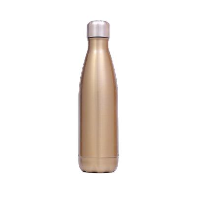 China Sustainable Shiny Gold 500ml Cola Bottle Champagne Drinks Bottle Stainless Steel Bottle For Gift for sale