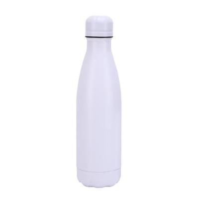 China White 500ml Sustainable Matte Water Cola Bottle With Same Color Lid for sale