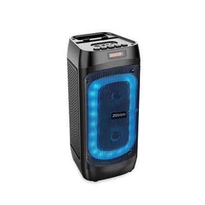 China EZCast Subwoofer Mini Portable A10 Outdoor Wireless Speaker With Led Flashing Colorful Metal Bass Speaker for sale