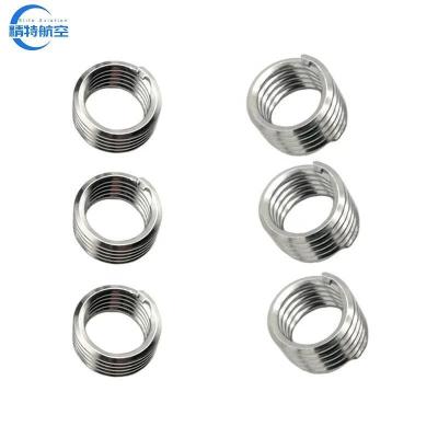 China Supply 201 304 316 Stainless Steel Tailless Thread Insert for M4 M5 M6 Customized 100pcs/bag for sale