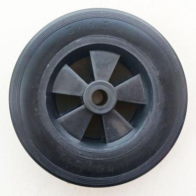 China 5 Inch PVC Flat Freewheels With Plastic Rims 5