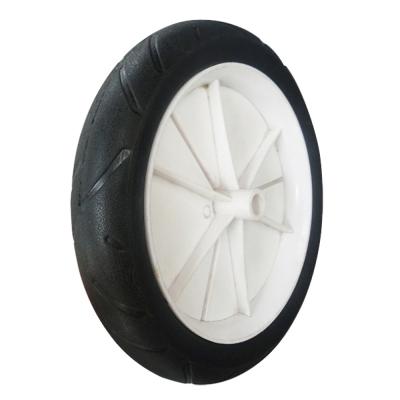 China 10 Inch Polyurethane Foam 10X1.6 PU Foam Puncture Proof Tire Flat Freewheel for sale