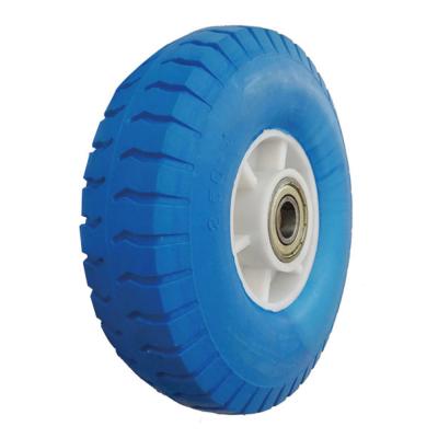 China Polyurethane Foam 8 Inch 2.50-4 PU Foam Puncture Proof Tire Flat Freewheel for sale