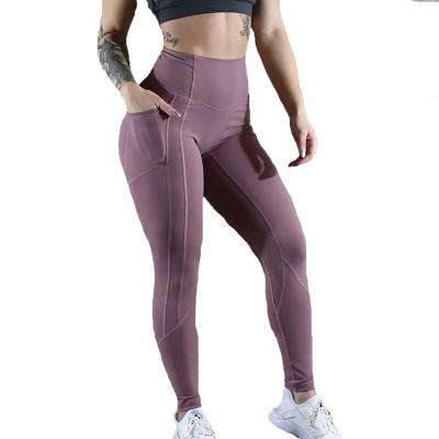 China Breathable High Waisted Gym Gaiters Phone Pockets Active Yoga Pants Fitness Sport Gaiters for sale