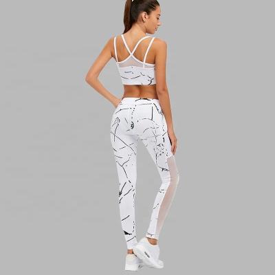 China Wholesale Design Women Sports Antibacterial Custom Printed Yoga Workout Fitness Leggings for sale