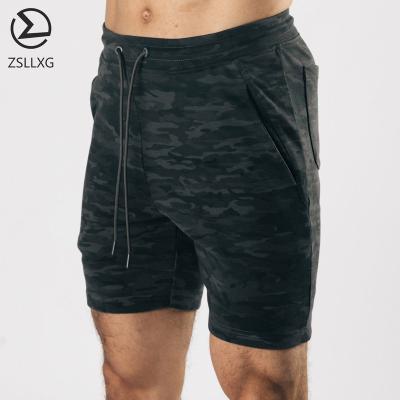 China QUICK DRY High Quality Men's Casual Drawstring Camouflage Pants Sweat Shorts Cotton Cotton Gym Shorts for sale