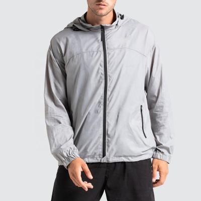 China Custom Made Lightweight Breathable Anorak Jacket Workout Gym Waterproof Running Sports Jackets For Men Wholesale for sale