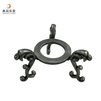 China Hold Crystal Ball Antique Zinc Alloy Crystal Ball Metal Stand for sale