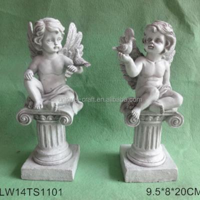 China Product type of material and resin figure of Europe polyresin white angel for sale