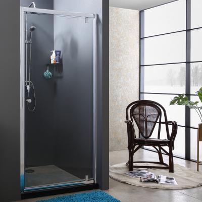 China Modern 90x185cm Chrome Hinge Pivot Door Shower Room With 5mm Tempered Glass for sale