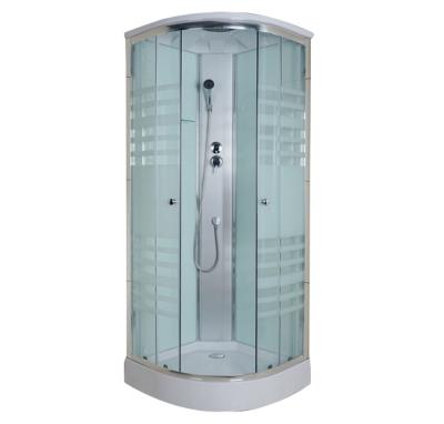 China Factory Direct Modern Round Shape Aluminum Chrome Shower Door Shower Enclosure Complete Shower Room for sale