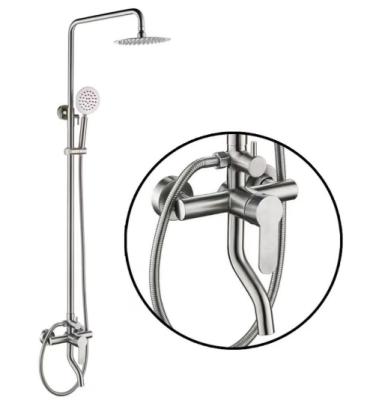 China Modern High Pressure Filtered Powerful Lifting Manual Shower Head Shower Panel for sale