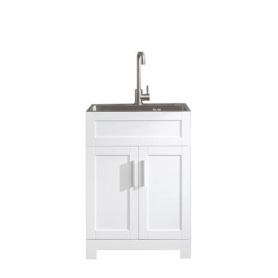 China Modern floor standing modern white bathroom cabinet for laundry for sale