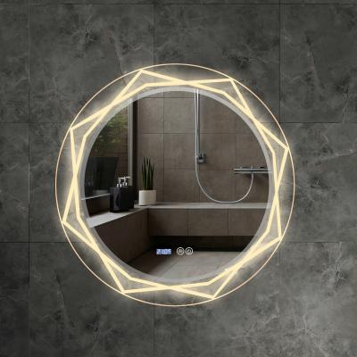 China Royo 2021 Popular Modern Round Waterproof Back Lighted LED Bathroom Mirror Makeup Mirror for sale