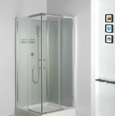 China Modern Chrome Aluminum Frame Quick Installation Shower Enclosure with 4mm (3/20 in.) Clear Glass 35 1/2 in. Dx35 1/2in. Wx79in. H for sale