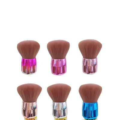 China Flat Brush Kabuki Powder Makeup Brush Soft Portable Blush Brush Base Make Up Brushes Custom Logo for sale