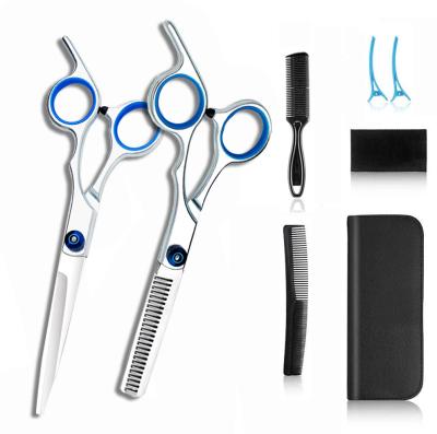 China Cutting Scissors 7PCS Hair Scissors Set Home Use Hairdressing Scissors Hair Clipper Razor Thinning Kit Hair Cutting Scissor Haircut Set for sale