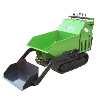 China Mini Transporter Track Crawler Dumper Gasoline Engine Powered 1000x700x450 for sale