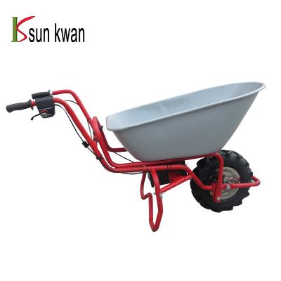 China Multiple Electric Mini Electric Dumper Wheelbarrow Mini Purpose Dumper With Tires for sale