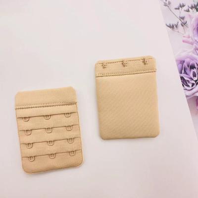 China Best Selling Washable Breasted Back Sports Underwear Button Edge Expander Buckle Bra Accessories Nylon Back Strap for sale