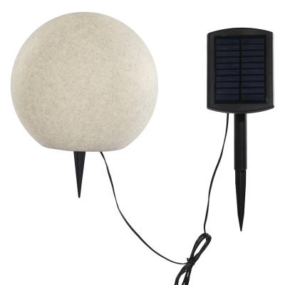 China Home Outdoor Solar Stone Color Changing LED Sphere Ball Globe Lights for sale