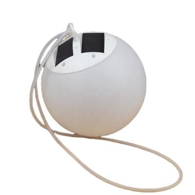 China PE Plastic Rechargeable Solar Charging Home Decoration Led Hanging Ball for sale