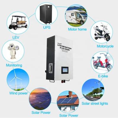 China Solar Power Wall Off Grid Hybrid Inverter ESS Home 48v Lifepo4 Solar Battery 200ah for sale