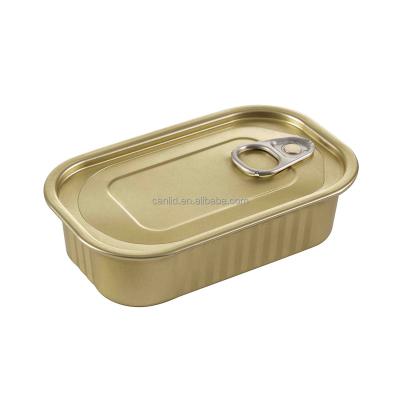 China Recyclable For Fish Sardine Or Tuna Tinplate F311 Club Can for sale