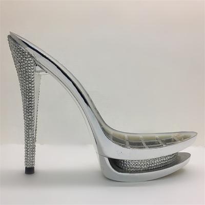 China anti-slip light weight ABS ladies high heel sole sexy high heel ladies sole design for party for sale