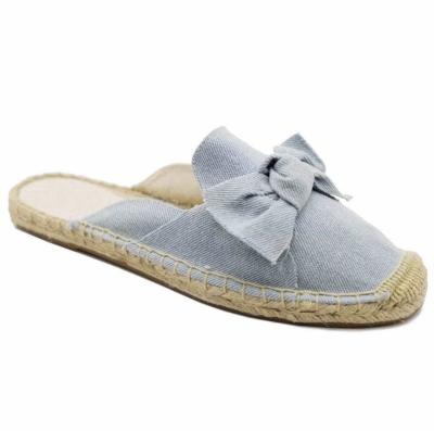 China wholesale cheap natural hemp sole women flat canvas shoes espadrilles for sale