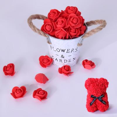 China 500pcs/bag 3.5cm PE Roses Foam Wedding Decorative Christmas Decor For Diy Home Gifts Box Artificial Flowers for sale